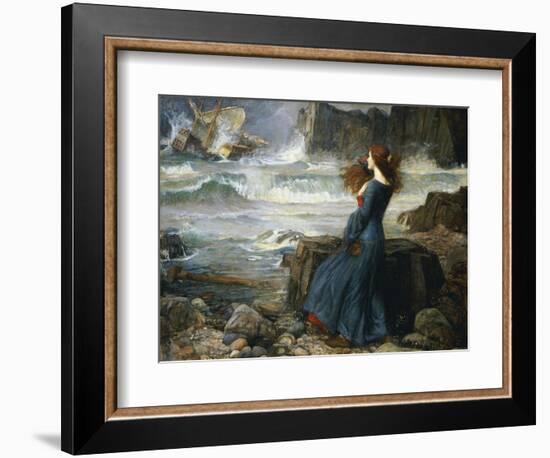 Miranda, the Tempest, 1916-John William Waterhouse-Framed Giclee Print