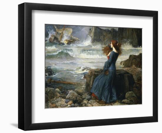 Miranda, the Tempest, 1916-John William Waterhouse-Framed Giclee Print