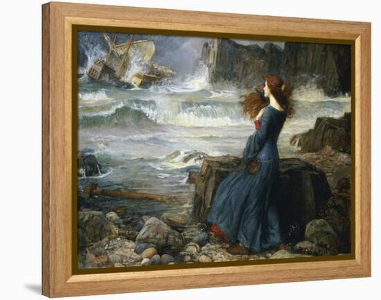 Miranda, the Tempest, 1916-John William Waterhouse-Framed Premier Image Canvas