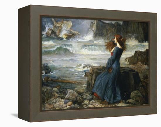 Miranda, the Tempest, 1916-John William Waterhouse-Framed Premier Image Canvas