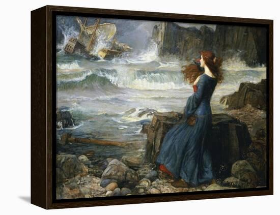 Miranda, the Tempest, 1916-John William Waterhouse-Framed Premier Image Canvas