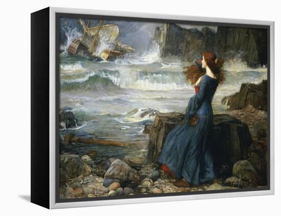 Miranda, the Tempest, 1916-John William Waterhouse-Framed Premier Image Canvas