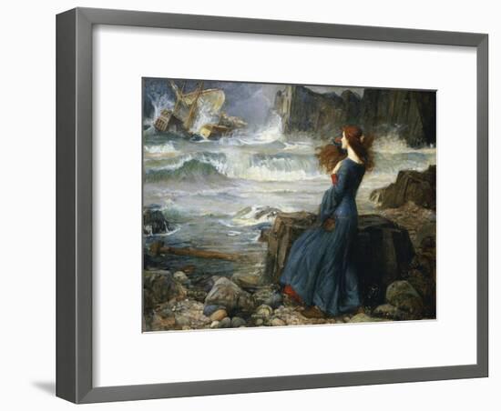 Miranda, the Tempest, 1916-John William Waterhouse-Framed Giclee Print