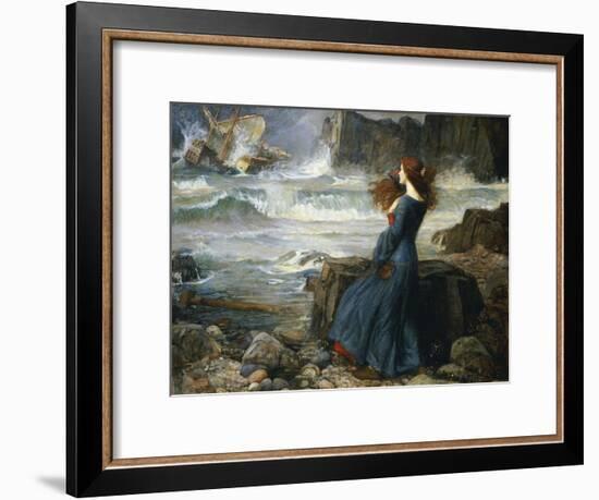 Miranda, the Tempest, 1916-John William Waterhouse-Framed Giclee Print
