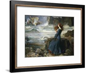 Miranda, the Tempest, 1916-John William Waterhouse-Framed Giclee Print