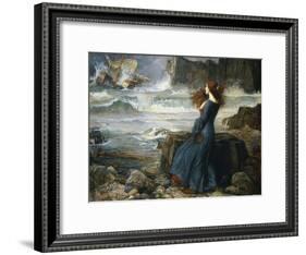 Miranda, the Tempest, 1916-John William Waterhouse-Framed Giclee Print
