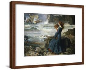 Miranda, the Tempest, 1916-John William Waterhouse-Framed Giclee Print