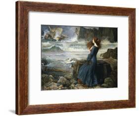 Miranda, the Tempest, 1916-John William Waterhouse-Framed Giclee Print