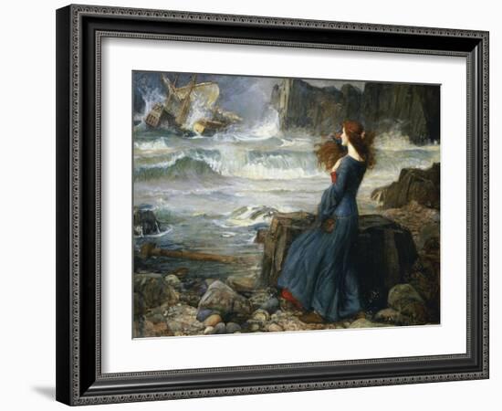 Miranda, the Tempest, 1916-John William Waterhouse-Framed Giclee Print