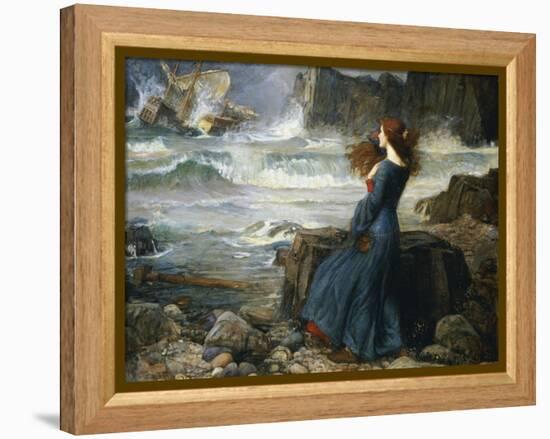 Miranda, the Tempest, 1916-John William Waterhouse-Framed Premier Image Canvas