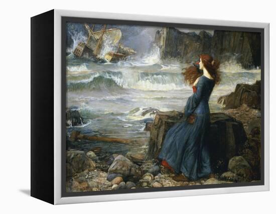 Miranda, the Tempest, 1916-John William Waterhouse-Framed Premier Image Canvas