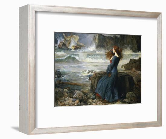 Miranda, the Tempest, 1916-John William Waterhouse-Framed Premium Giclee Print