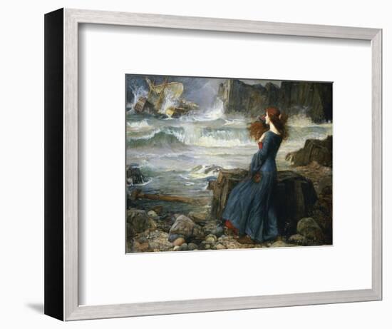 Miranda, the Tempest, 1916-John William Waterhouse-Framed Premium Giclee Print