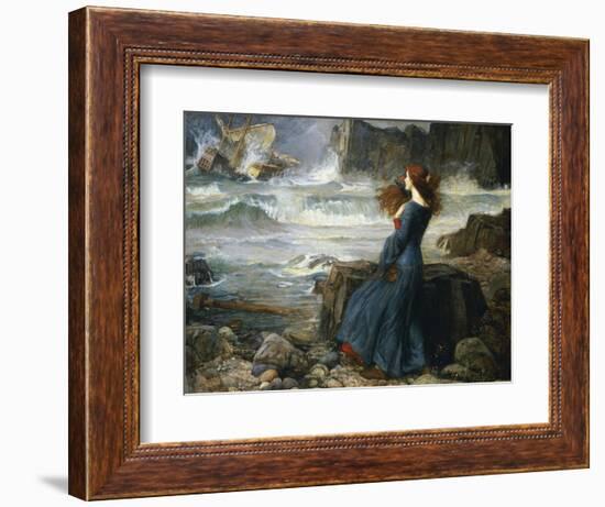 Miranda, the Tempest, 1916-John William Waterhouse-Framed Premium Giclee Print