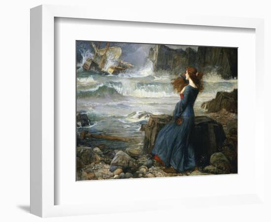 Miranda, the Tempest, 1916-John William Waterhouse-Framed Premium Giclee Print