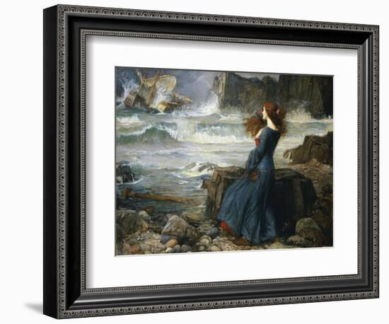 Miranda, the Tempest, 1916-John William Waterhouse-Framed Premium Giclee Print