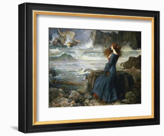 Miranda, the Tempest, 1916-John William Waterhouse-Framed Premium Giclee Print