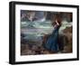 Miranda - the Tempest (Shakespeare) - Peinture De John William Waterhouse, (1849-1917), 1916 - Oil-John William Waterhouse-Framed Giclee Print