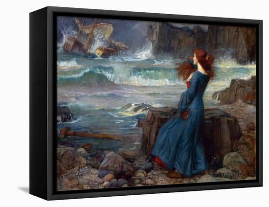 Miranda - the Tempest (Shakespeare) - Peinture De John William Waterhouse, (1849-1917), 1916 - Oil-John William Waterhouse-Framed Premier Image Canvas