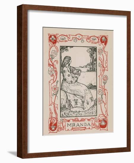 Miranda, The Tempest-Robert Anning Bell-Framed Giclee Print