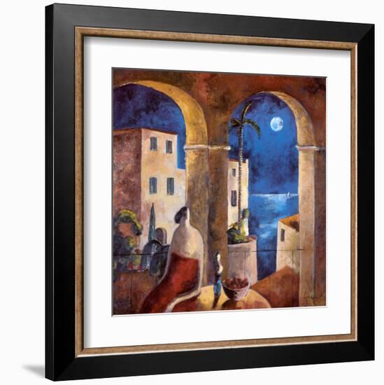 Mirando la Luna-Didier Lourenco-Framed Art Print