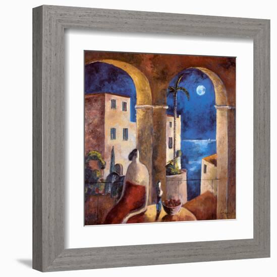 Mirando la Luna-Didier Lourenco-Framed Art Print