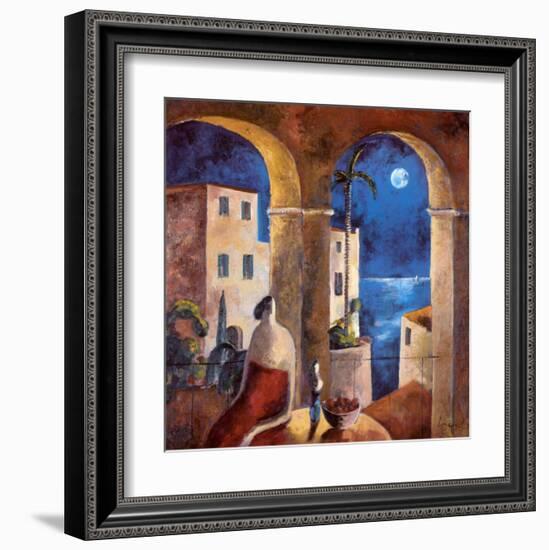 Mirando la Luna-Didier Lourenco-Framed Art Print