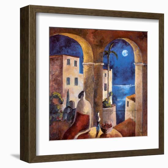 Mirando la Luna-Didier Lourenco-Framed Art Print