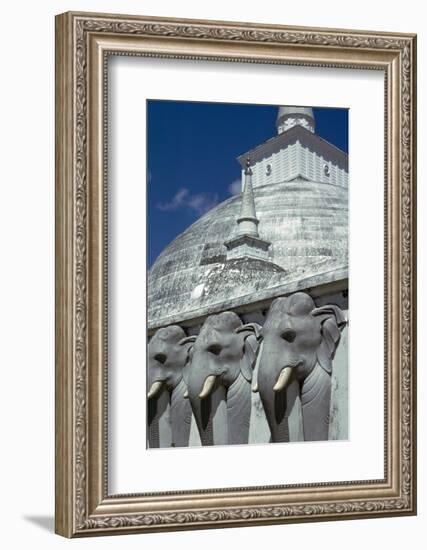 Mirasevti Stupa in Sri Lanka. Artist: Unknown-Unknown-Framed Photographic Print