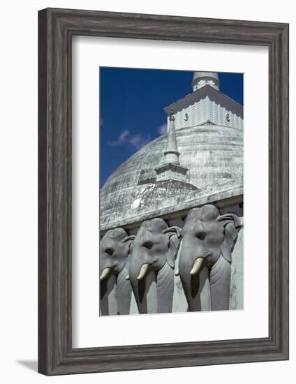 Mirasevti Stupa in Sri Lanka. Artist: Unknown-Unknown-Framed Photographic Print