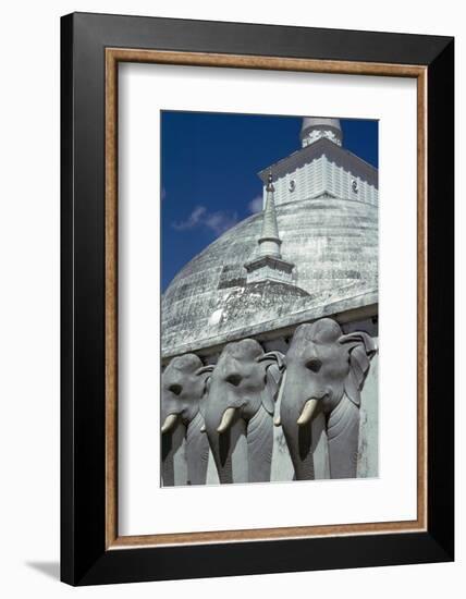 Mirasevti Stupa in Sri Lanka. Artist: Unknown-Unknown-Framed Photographic Print