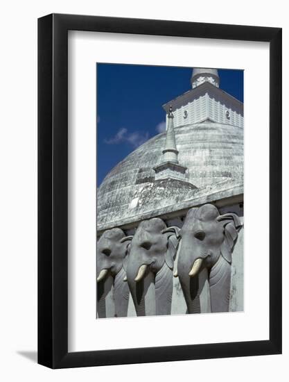 Mirasevti Stupa in Sri Lanka. Artist: Unknown-Unknown-Framed Photographic Print