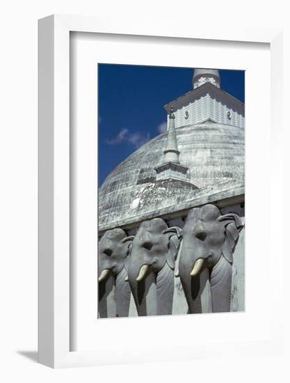 Mirasevti Stupa in Sri Lanka. Artist: Unknown-Unknown-Framed Photographic Print