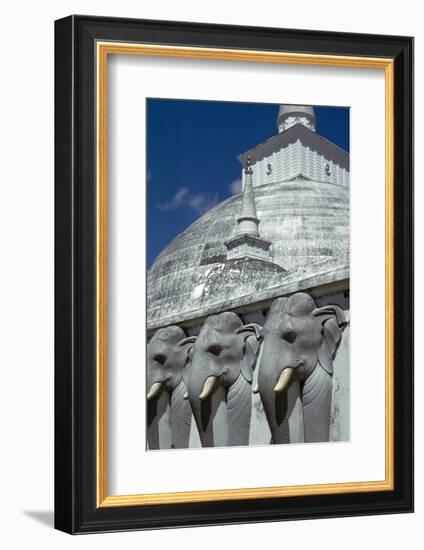 Mirasevti Stupa in Sri Lanka. Artist: Unknown-Unknown-Framed Photographic Print