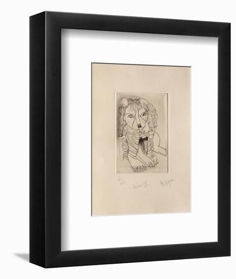 Miraut IV-Jean Messagier-Framed Limited Edition