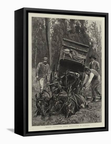 Mired, Travelling under Difficulties in Tasmania-null-Framed Premier Image Canvas