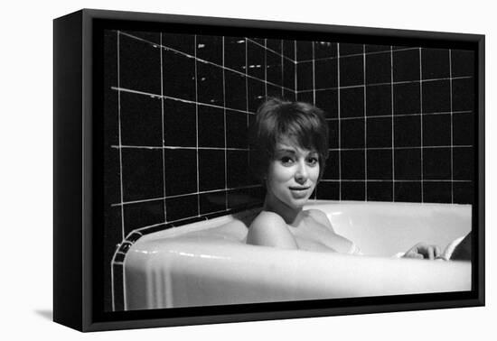 Mireille Darc in Her Bath, 1966-DR-Framed Premier Image Canvas