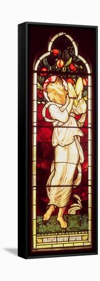 Miriam, Designed by Burne-Jones, Executed by Morris Marshall Faulkner and Co., Chancel South Window-null-Framed Premier Image Canvas