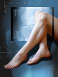 Woman's Legs, with Knee X-ray-Miriam Maslo-Photographic Print