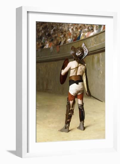 Mirmillon - a Gallic Gladiator-Jean Leon Gerome-Framed Giclee Print