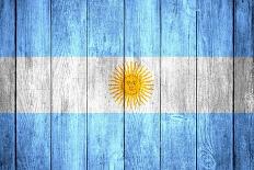 Flag Of Argentina-Miro Novak-Framed Stretched Canvas