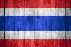 Flag Of Thailand-Miro Novak-Framed Stretched Canvas