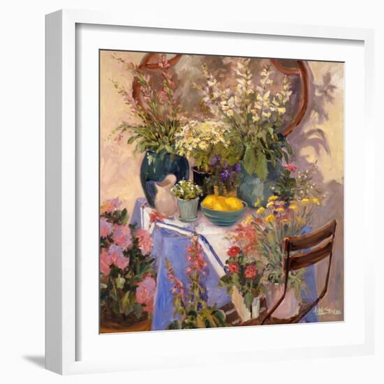 Mirror Flowers-Allayn Stevens-Framed Art Print