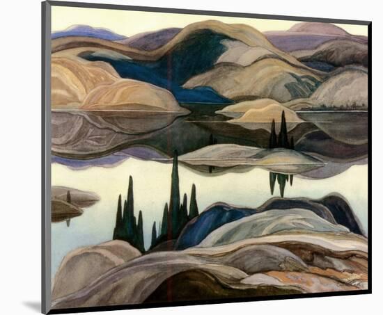 Mirror Lake-Franklin Carmichael-Mounted Art Print