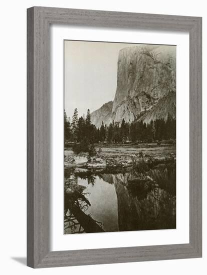 Mirror View, El Capitan, Yosemite Park, California, 1866-Carleton Watkins-Framed Giclee Print