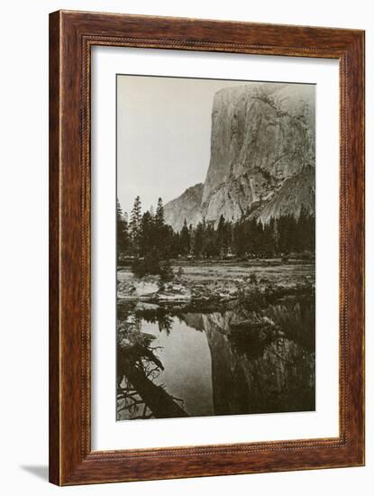 Mirror View, El Capitan, Yosemite Park, California, 1866-Carleton Watkins-Framed Giclee Print