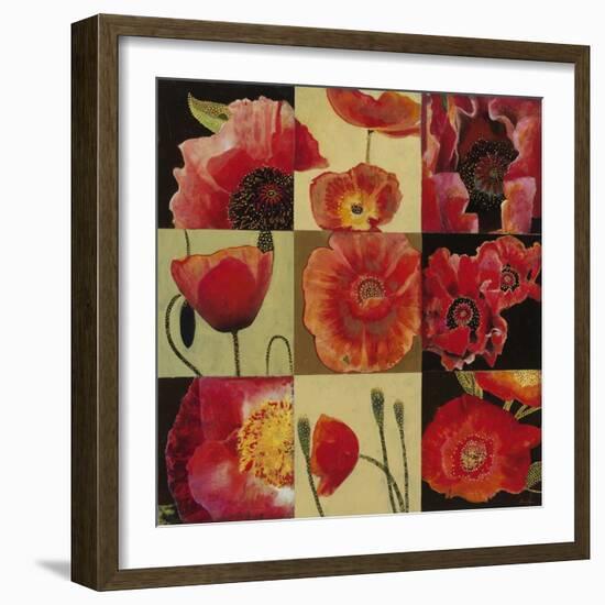 Mirrored Blossoms II-Douglas-Framed Giclee Print