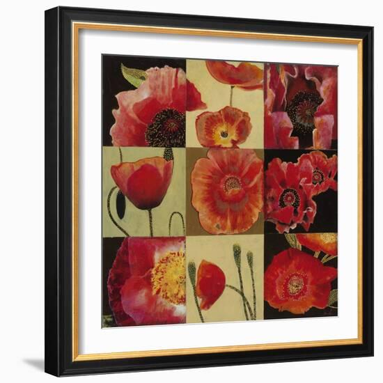 Mirrored Blossoms II-Douglas-Framed Giclee Print