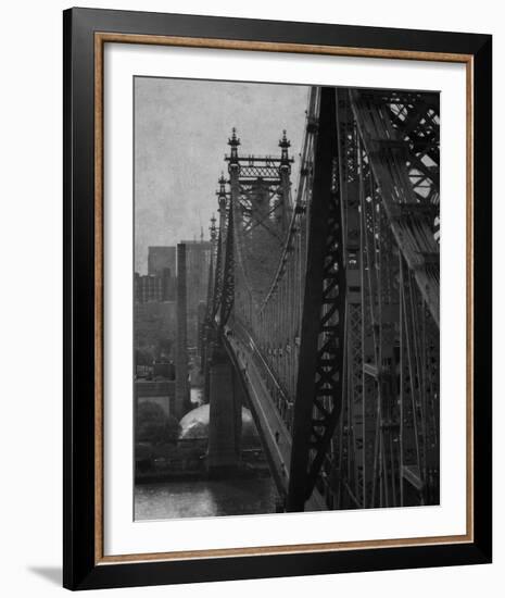 Mirrored Crossing - Noir-Pete Kelly-Framed Giclee Print