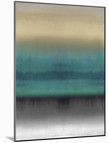 Mirrored Metal - Aqua-Chloe Larsen-Mounted Giclee Print